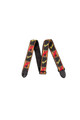 Tahali Monogrammed, Black/Yellow/Red 2"