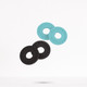 Strap Blocks Fender, Black Daphne Blue