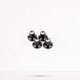 Knobs Amplificador Black Silver Skirted Push On