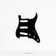 Pickguard Stratocaster SSS, Black White Black 3 Ply