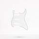 Pickguard Stratocaster SSS, Parchment Black Parchment 3 Ply
